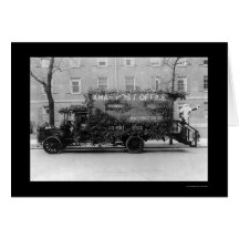 Weihnachtspost-LKW 1921 Karten