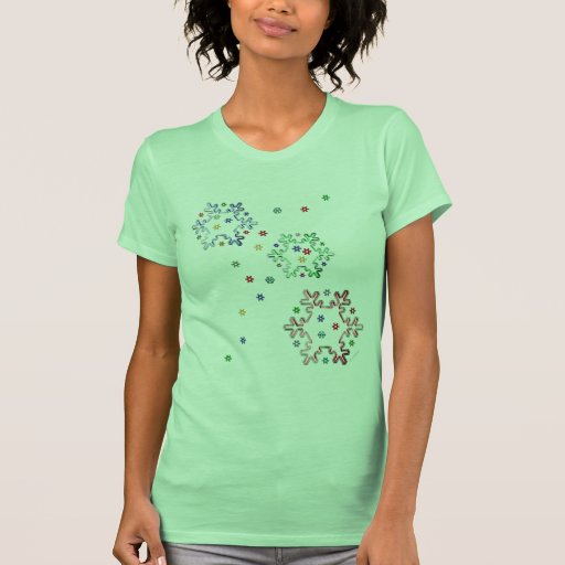 Weihnachtsstern-Flocken Shirts