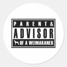 Weimaraner Runder Sticker