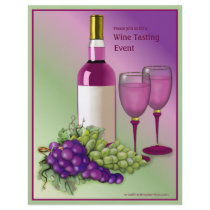 Wein-Probieren-Ereignis-Flyer