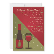 Wein-WeihnachtsParty-Einladung