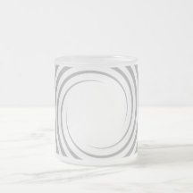 Weiß-Spirale auf hellgrauem. Tasse