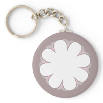 WEISSE BLUME KEYCHAIN ANTIQUEPINK schlüsselanhängern