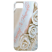 Weiße Hochzeitstorte mit Hebräer-Bibel-Vers iPhone 5 Etui