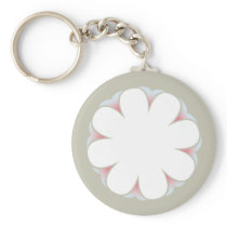 WEISSER BLUMEKEYCHAIN TAUPE schlüsselanhängern