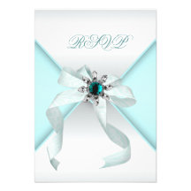 Weißes aquamarines Party des Bonbon-16 Personalisierte Einladung