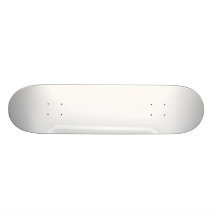 Weißes kundengerechtes skateboardbrett