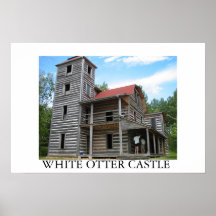 WEISSES OTTER-SCHLOSS PLAKATDRUCKE