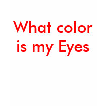 Welche Farbe meine Augen ist