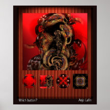 Welcher Knopf? durch Anjo Lafin Posterdruck