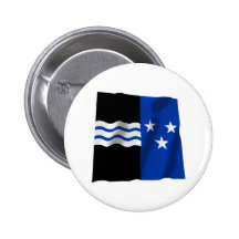 Wellenartig bewegende Flagge Aargaus Button