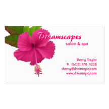 Wellness-Center/Massage-Therapie-Blumen-Geschäfts- Visitenkartenvorlage