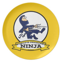 WELTBESTER NINJA MANN-CARTOON FLACHER TELLER