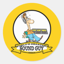 WELTBESTER SOLIDER TYP-MANN-CARTOON RUNDER STICKER