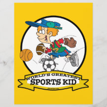 WELTBESTER SPORT-KINDERCartoon Individuelle Flyer