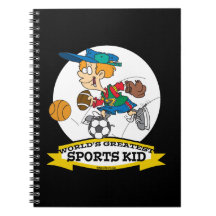 WELTBESTER SPORT-KINDERCartoon Notiz Buch