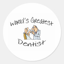 Weltbester Zahnarzt-offenes breites Sticker