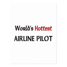Weltheißester Fluglinien-Pilot Postkarten