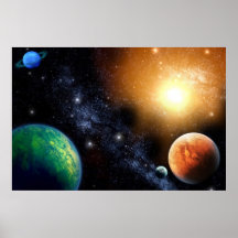 Weltraum-Wand-Wandplakat-Jungen-Schlafzimmer