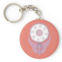 WENIG BLUME KEYCHAIN LACHS-ROSA schlüsselanhängern