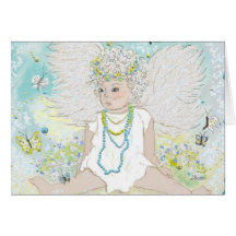 "Wenig Winged Bling" Karte