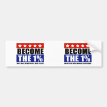 Werden die eine Prozent, Anti-Besetzen Wall Street Auto Sticker