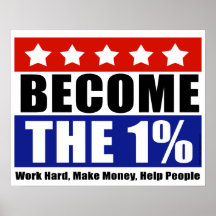 Werden die eine Prozent, Anti-Besetzen Wall Street Plakatdruck