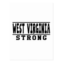 West Virginia Strong Designs Post Card