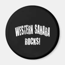 Westsahara-Felsen! Kühlschrankmagnet