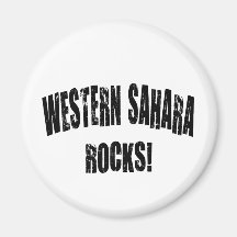 Westsahara-Felsen! Kühlschrankmagnet
