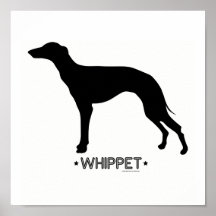 Whippet Druck Plakatdruck
