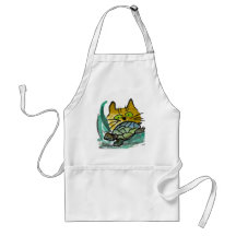 Who's Going to Win this Race - Turtle or Cat? Apron