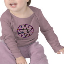 Wiccan Stern und Schmetterlinge Hemd