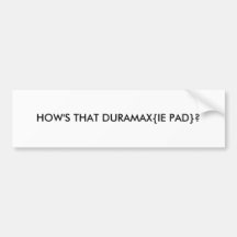 WIE IST DIESES DURAMAX {IE AUFLAGE}? AUTO AUFKLEBER