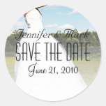 Wiesen-Braut-Save the Date Aufkleber