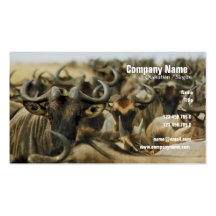 Wildebeest Gnus Kenia-Safari-Visitenkarten kundens