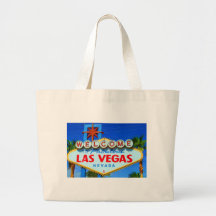 Willkommen zu Las Vegas-Zeichen Leinentaschen