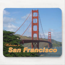 Willkommen zu San Francisco - Golden gate bridge Mousepads