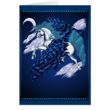 Winged Einhorn-Karte