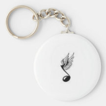 wingedmusicnote schlüsselband