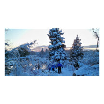 Winter-Blues Photo Karten