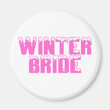 Winter-Braut Magnets