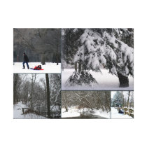 "Winter im Park" Collage