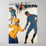 Winter in Davos Plakatdruck