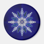 Winter-Schneeflocke Kühlschrankmagnet
