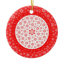 Winter-Schneeflocke-Muster-Weihnachtsverzierung