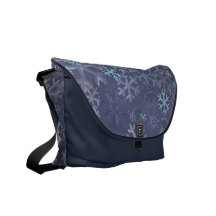 Winter-Schneeflocken Kuriertaschen