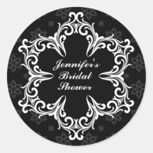 Winter Wedding personalisierten Brautparty-Aufkleb