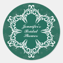 Winter Wedding personalisierten Brautparty-Aufkleb