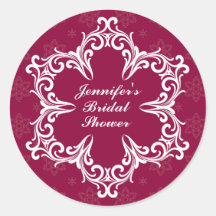 Winter Wedding personalisierten Brautparty-Aufkleb